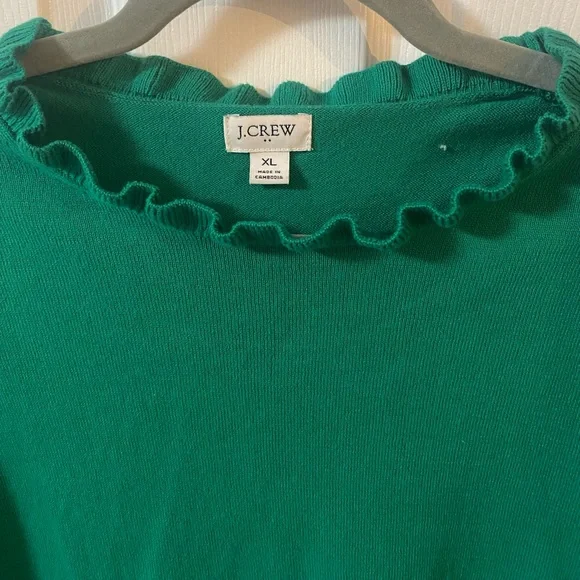 J. Crew Factory Ruffle Neck Sweater - Picture 2 of 2